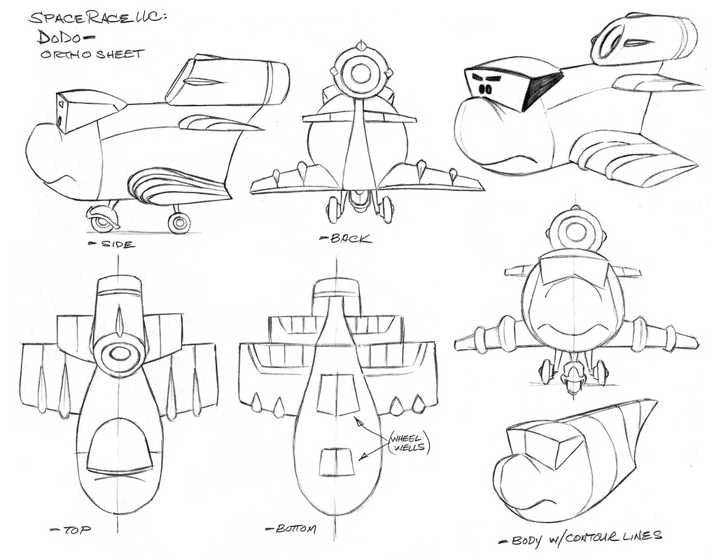 Guest stars - Space Racers character designs